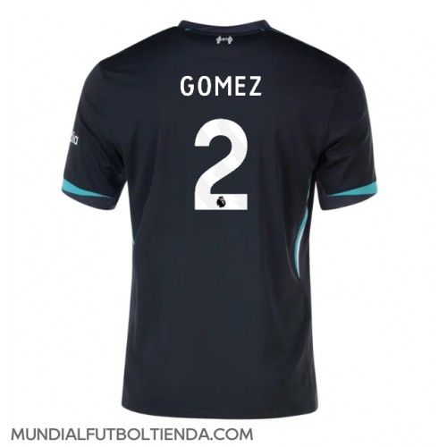 Camiseta Liverpool Joe Gomez #2 Segunda Equipación Replica 2024-25 mangas cortas